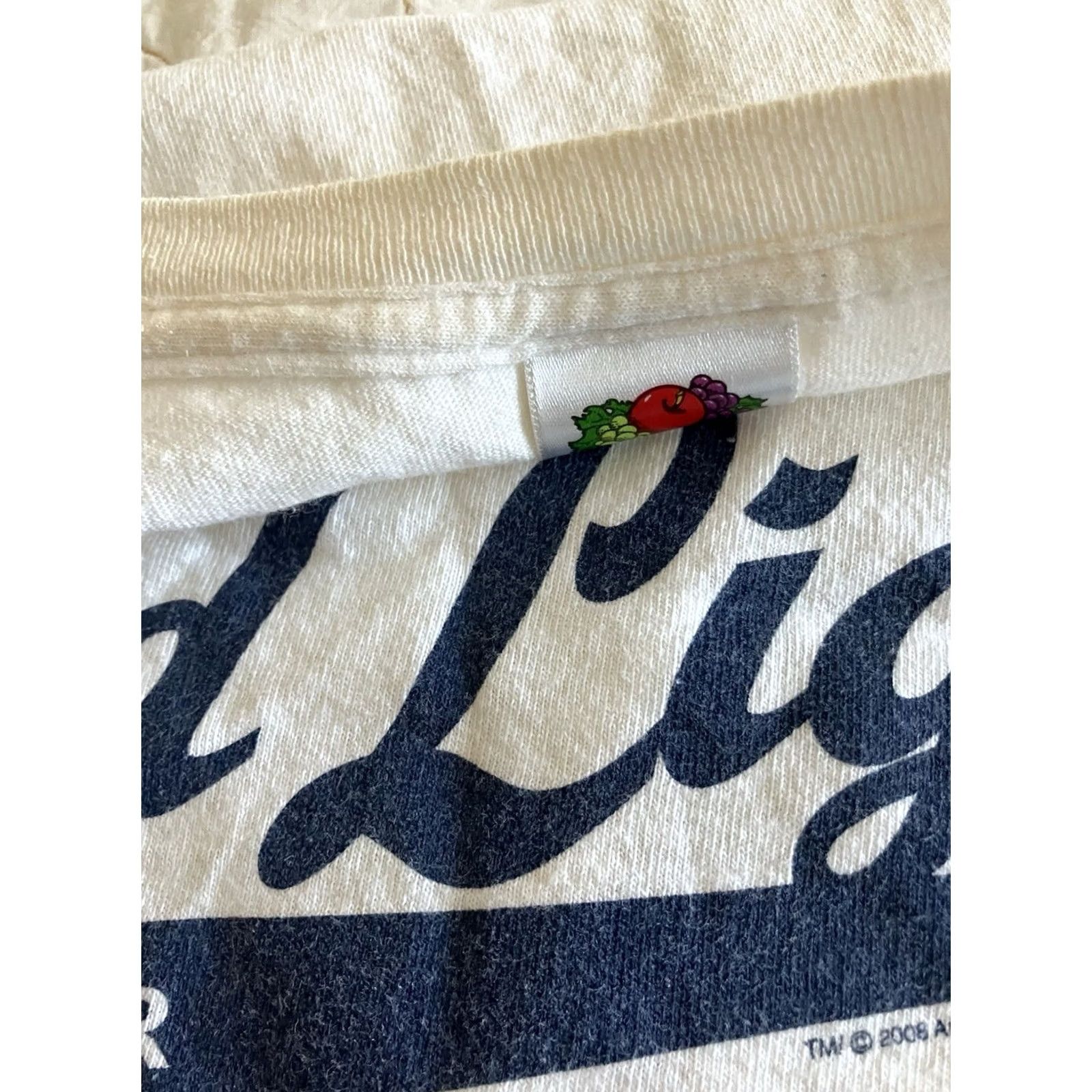 Fruit Of The Loom VINTAGE Bud Light Mens White T Shirt XL Beer 2006 Fruit of the Loom Short Sleeve Shirt Mens White Size US XL / EU 56 / 4 - 6 Thumbnail