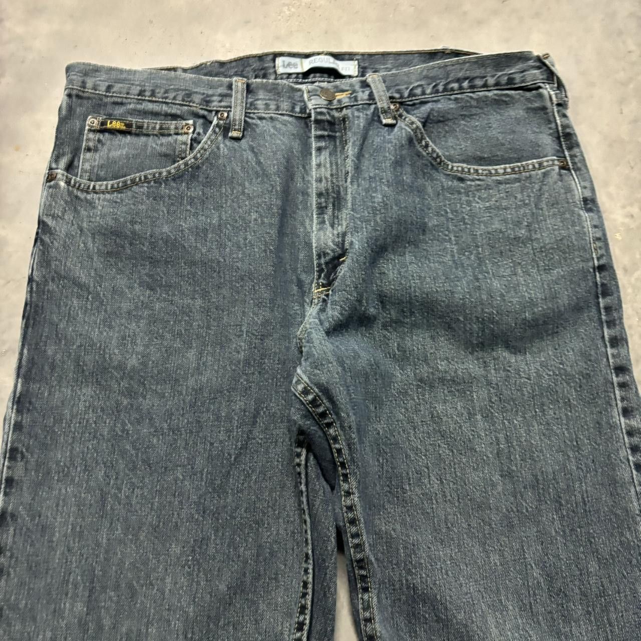 Japanese Brand × Vintage Crazy Vintage Y2K/2000s Grunge Dark Wash Denim Jeans! Size US 38 / EU 54 - 5 Thumbnail
