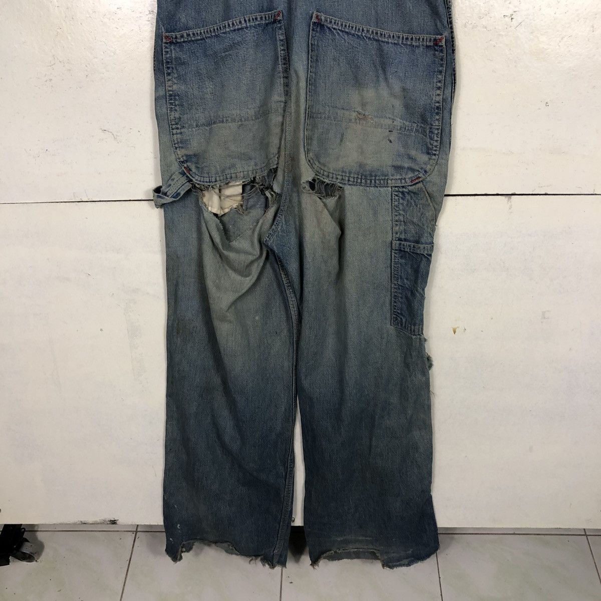 Vintage Vintage Union Made Denim Overall Big Mac Square Bak Size US 34 / EU 50 - 13 Thumbnail