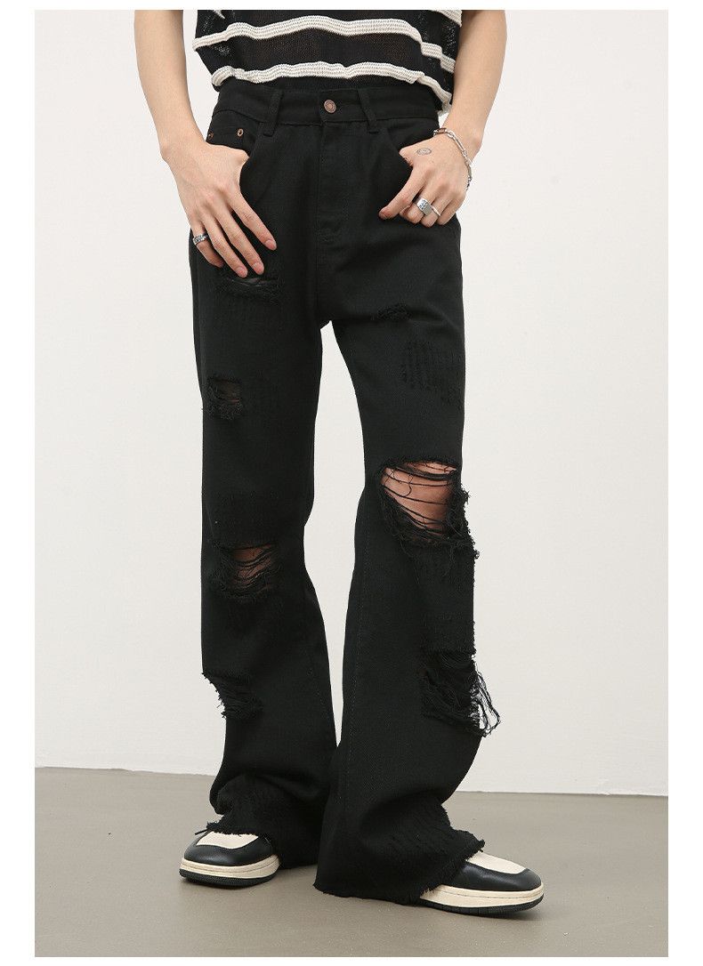 Japanese Brand × Jean Men's American straight high street flared ripped jeans Size US 32 / EU 48 - 1 Thumbnail
