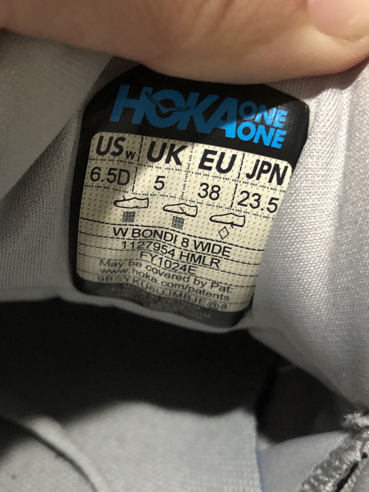 Hoka Hoka One One Bondi 8 Shoes Womens Size 6.5 Wide Gray Size US 6.5 / IT 36.5 - 23 Thumbnail