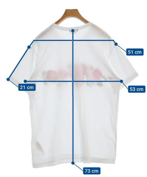 Comme des Garcons Homme Plus T-Shirts Cotton Flower design Crewneck Short Sleeve White Size US XL / EU 56 / 4 - 3 Thumbnail