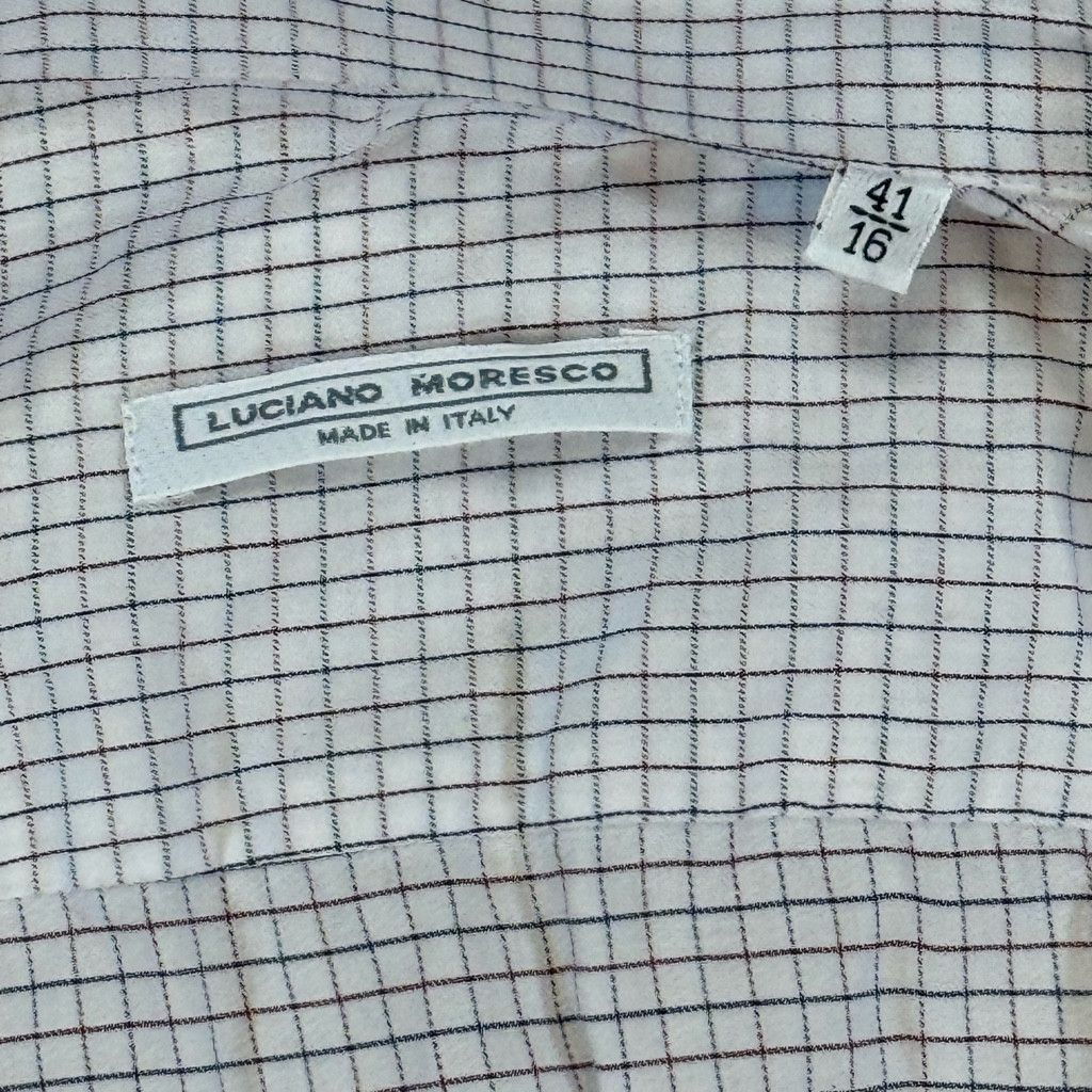 Z Brand Luciano Moresco Men’s Button Shirt Size 41/16 Italy Size 38L - 8 Thumbnail