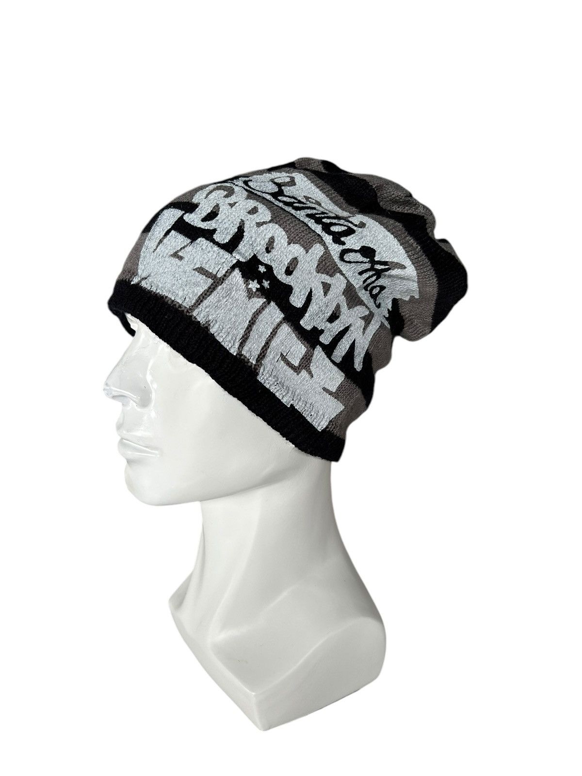 Japanese Brand × Kapital × Vintage Distressed Punk Bondage Style Reversible Beanie Hats☠️☠️ Size ONE SIZE - 6 Thumbnail