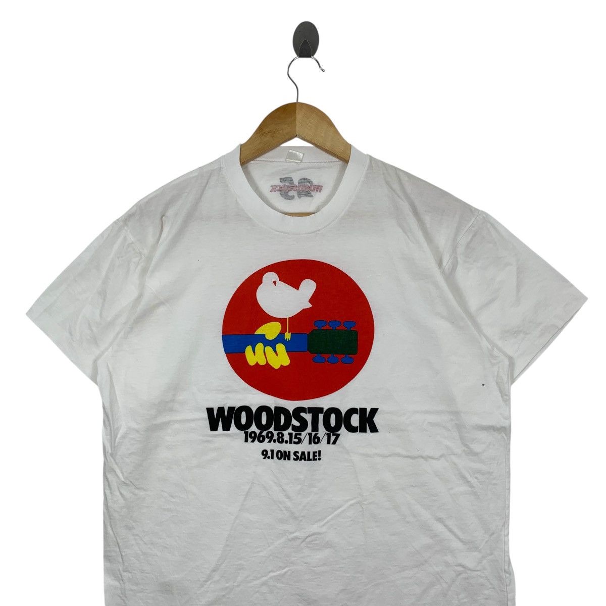 Vintage Vintage 80s WOODSTOCK 1969Musical Festival Memorabilia Shirt Size US L / EU 52-54 / 3 - 2 Thumbnail