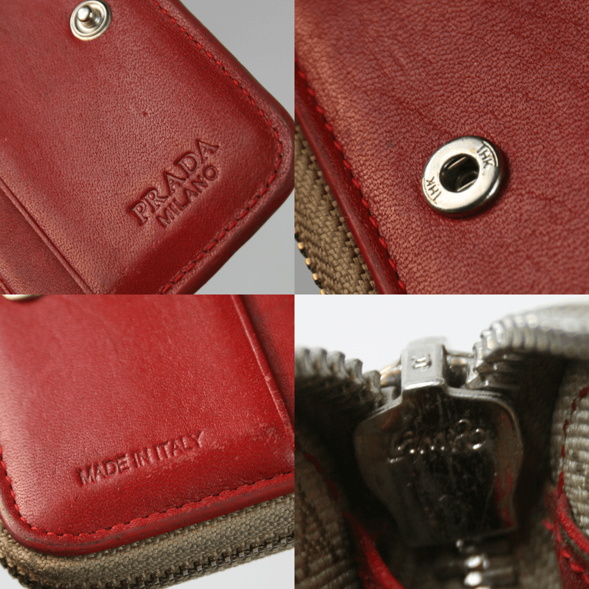 Prada 90S Big Logo Jacquard Wallet Vintage Size ONE SIZE - 14 Thumbnail
