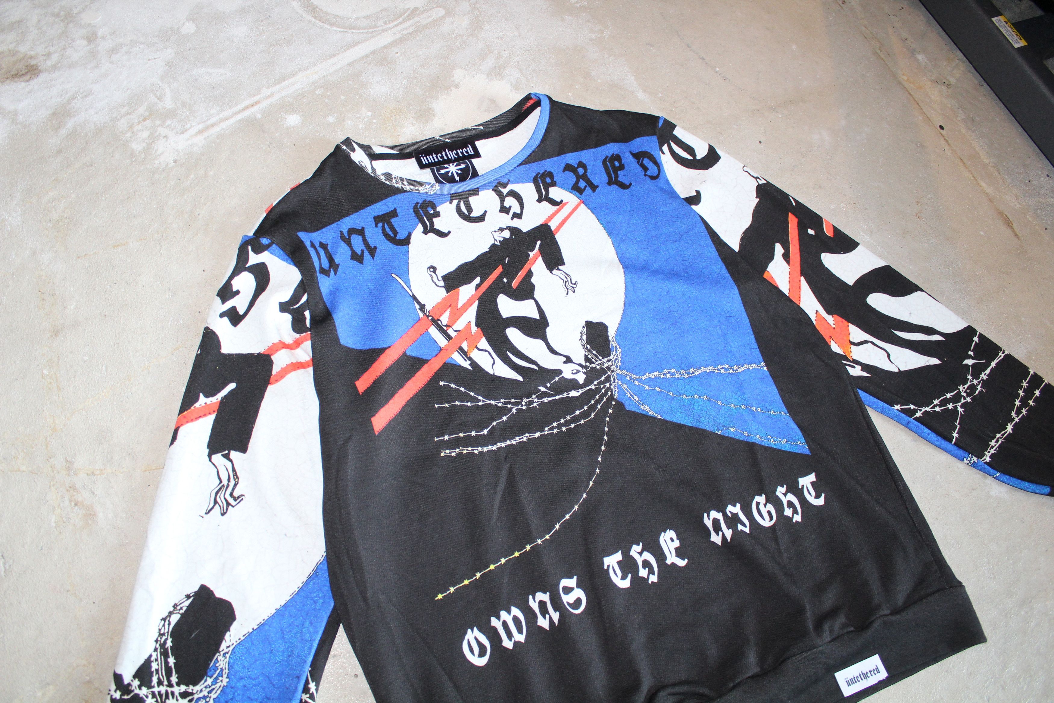 Japanese Brand Own the Night Crewneck Size US L / EU 52-54 / 3 - 2 Thumbnail