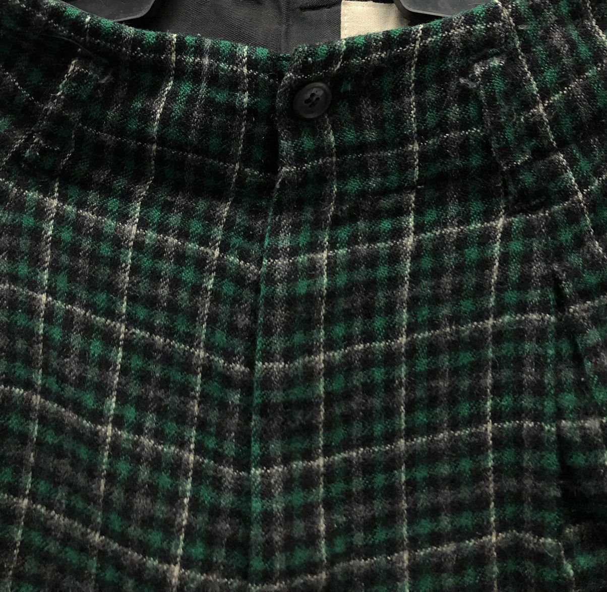 Vintage Vintage A.T Tapered Green Check Wool Pants – Made in Japan Size US 26 / EU 42 - 13 Thumbnail