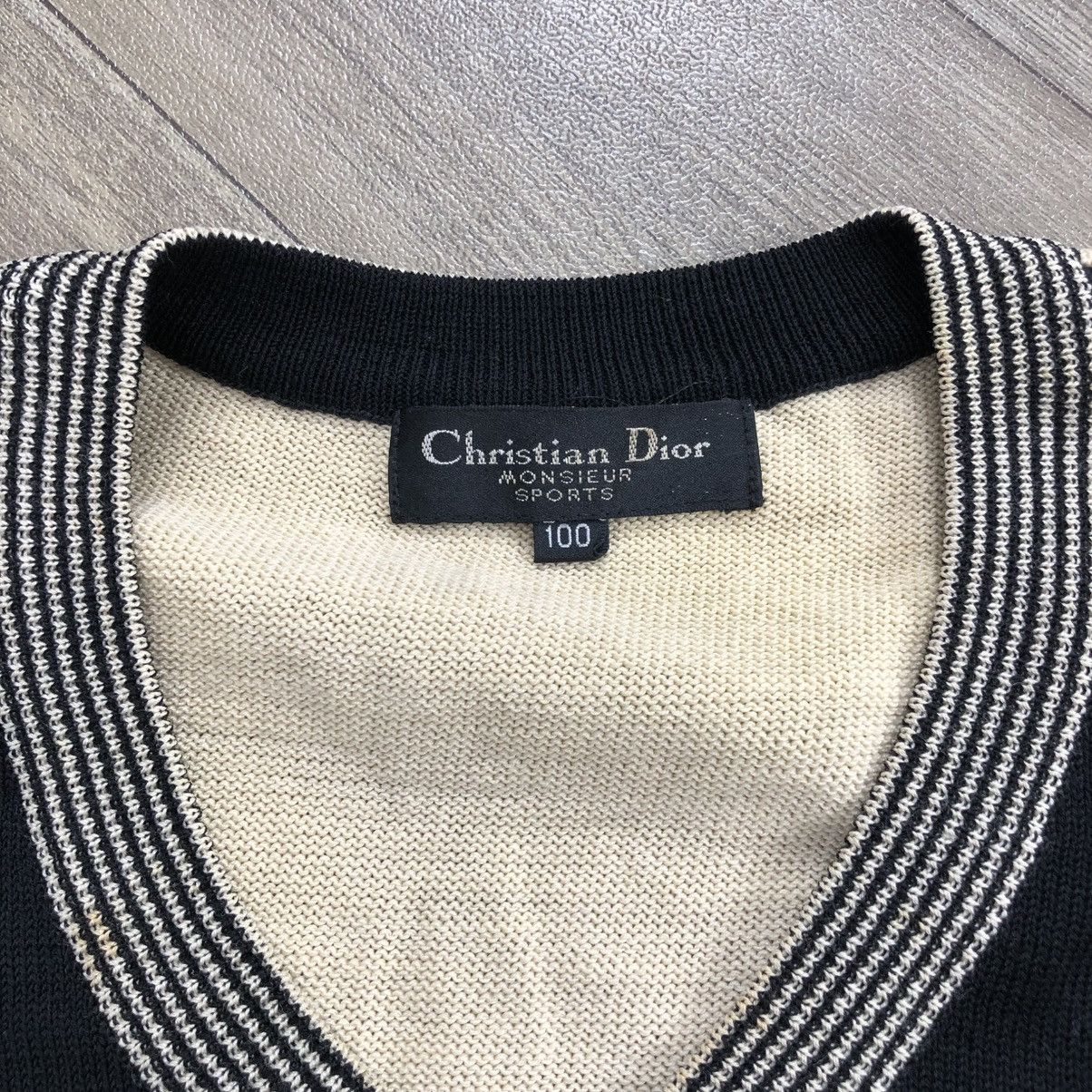 Christian Dior Monsieur Vintage Christian Dior Monsieur Stripe Luxury Knit Vest Size US L / EU 52-54 / 3 - 6 Thumbnail