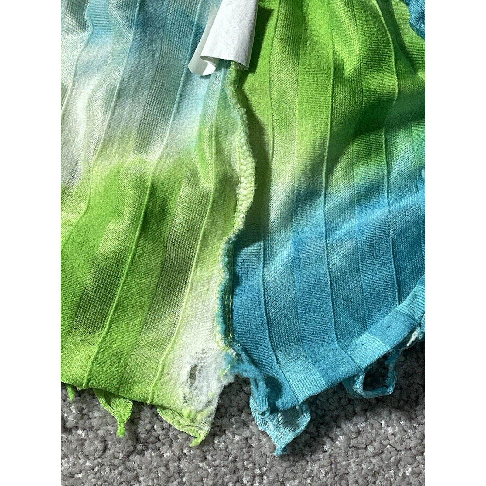 Other Vintage Allison Taylor Top Size M Ruffles Green Blue Mermaid Size M / US 6-8 / IT 42-44 - 10 Thumbnail