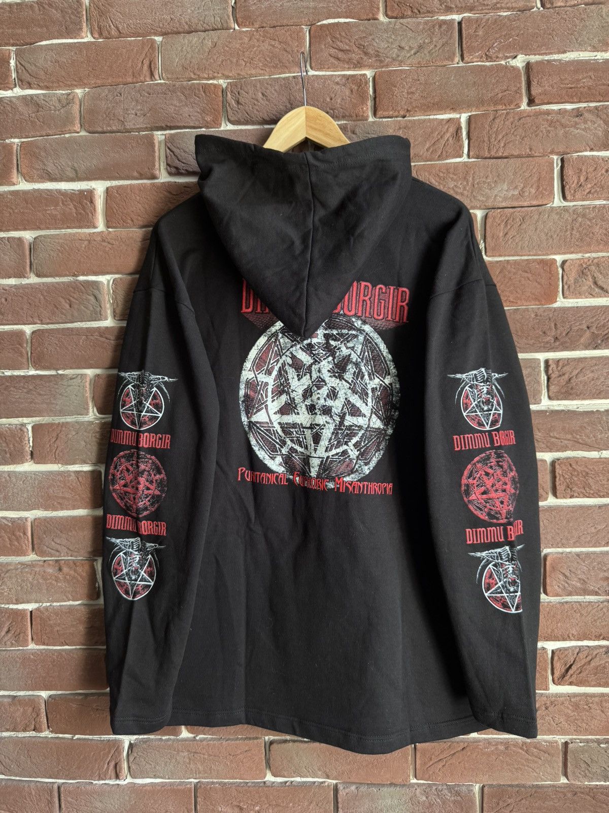 Band Tees Vintage Dimmu Borgir Puritanical 00s Black Metal Hoodie Size US L / EU 52-54 / 3 - 2 Thumbnail