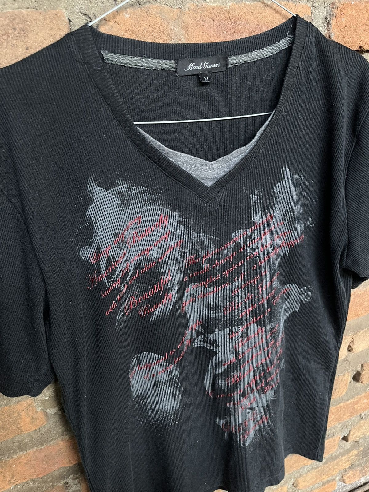 14th Addiction × KMRii × Yasuyuki Ishii 2000s JAPANESE POEM SMOKE GOTHIC SEDITIONARIES PUNK STYLE Size US M / EU 48-50 / 2 - 2 Thumbnail
