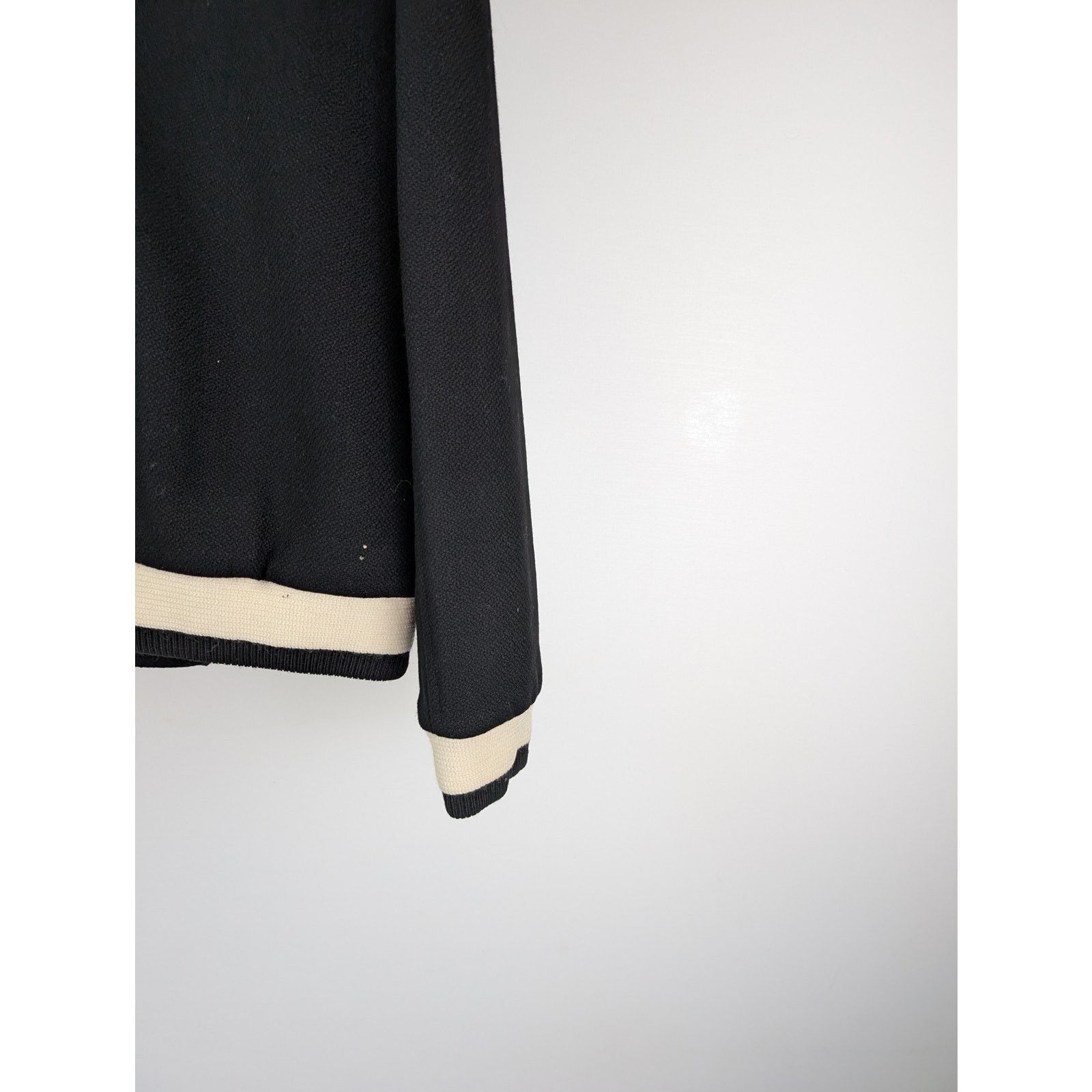 Saint Laurent Paris o1rshd1 CC20 Zipper Jacket in Black/Beige Size US M / EU 48-50 / 2 - 14 Thumbnail
