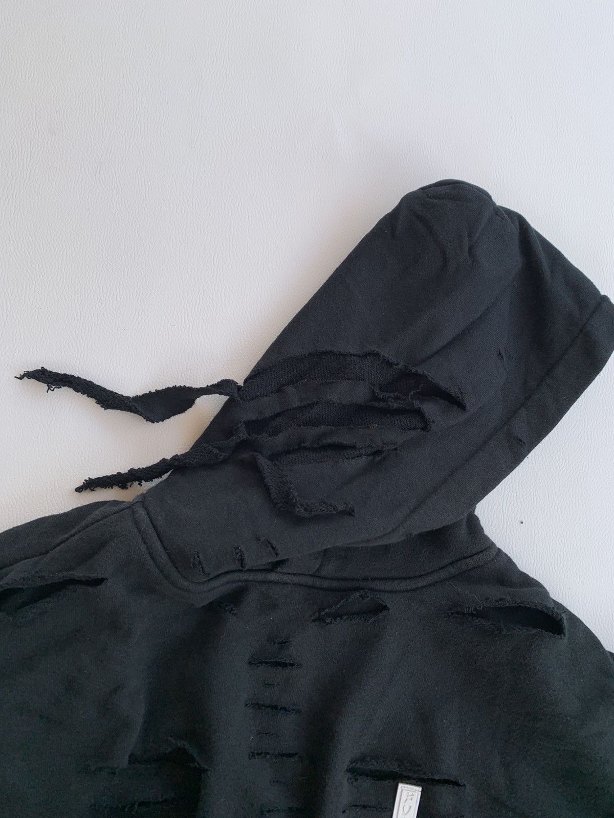 KMRii FULL BK Crazy Distressed Double Layer Japanese Style Hoodie Size US M / EU 48-50 / 2 - 12 Thumbnail
