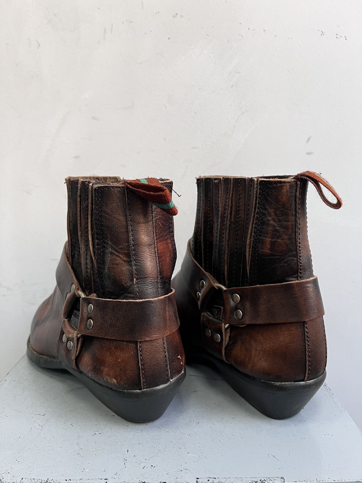 Other Y2k Brown leather boots vintage opium western guidi style Size US 9 / EU 42 - 7 Thumbnail
