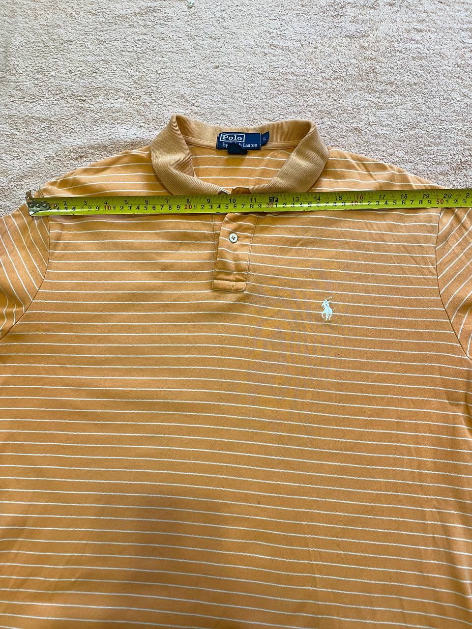 Polo Ralph Lauren Ralph Lauren Polo Shirt Men's Classic Peach Stripe Size US L / EU 52-54 / 3 - 10 Thumbnail