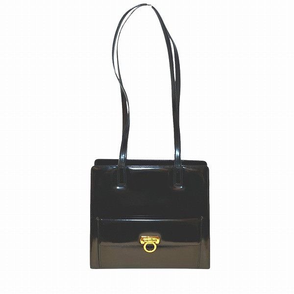 Salvatore Ferragamo Salvatore Ferragamo Gancini Handbag Leather Tote Bag 216659, Women's