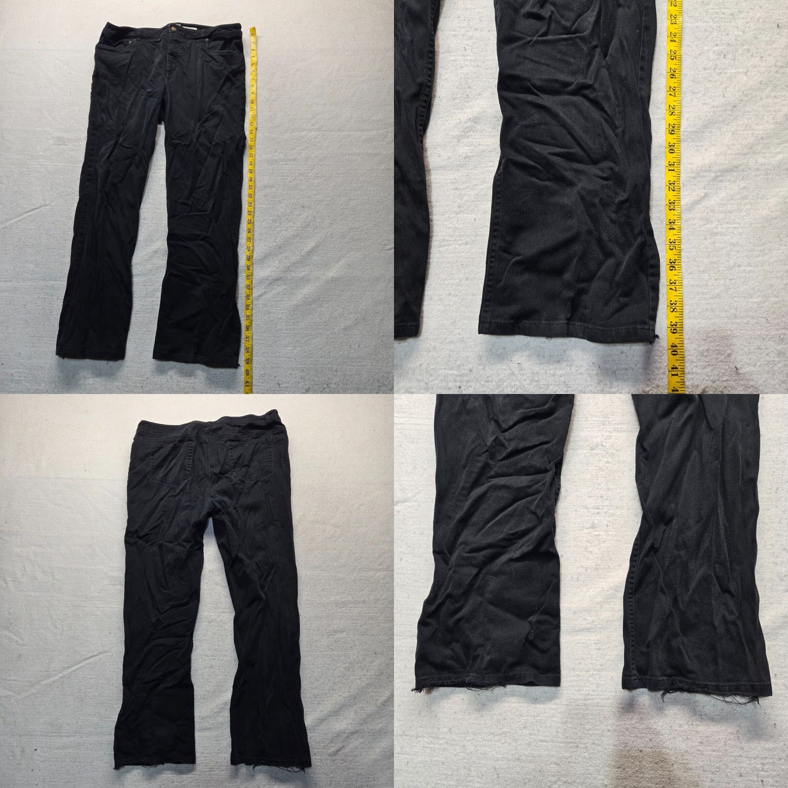 Jones New York Jones New York Sport Denim Pants - Women's Jeans with Stretch, Size 16, Black, Straight Leg, Regular, 16, Sport Theme, Women's Pants Size 38" / US 16 / IT 52 - 8 Thumbnail