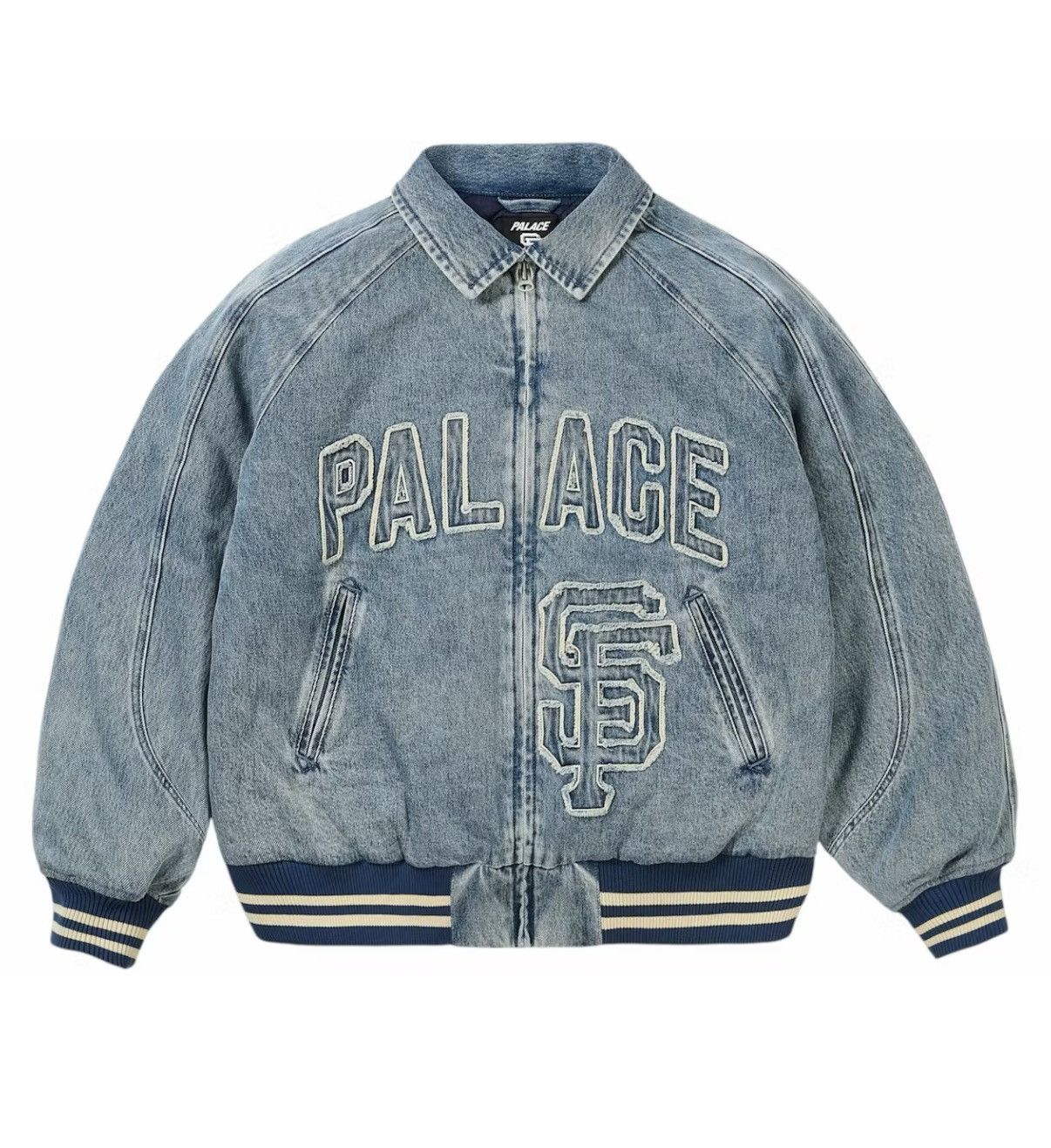 Palace Palace SF Giants Denim Varsity Jacket Size US L / EU 52-54 / 3 - 1 Thumbnail