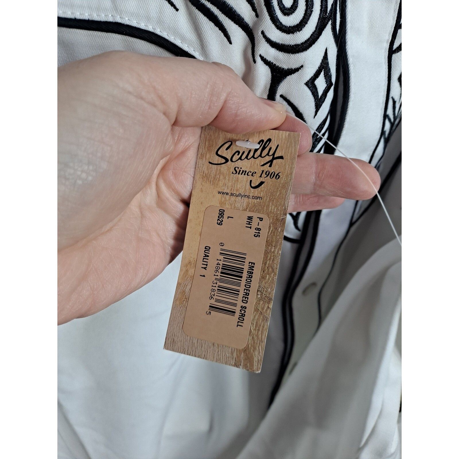 Other Scully Western Shirt Embroidered Scrollwork Cowboy Rodeo Lon Size US L / EU 52-54 / 3 - 5 Thumbnail