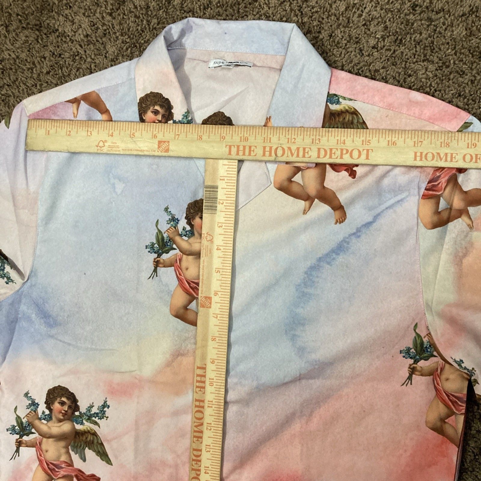 Fashion Nova Fashion Nova Angel Cherub Short Sleeve Pastel Shirt Pink Size US M / EU 48-50 / 2 - 7 Thumbnail