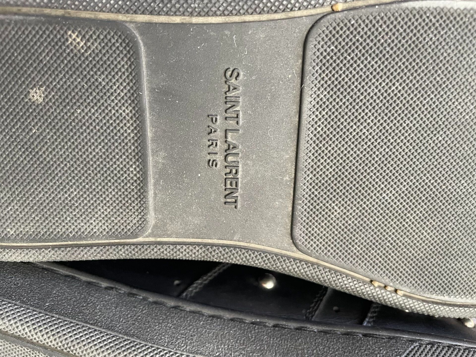 Saint Laurent Paris saint laurent black studded high-top sneakers. Size US 7 / EU 40 - 7 Thumbnail