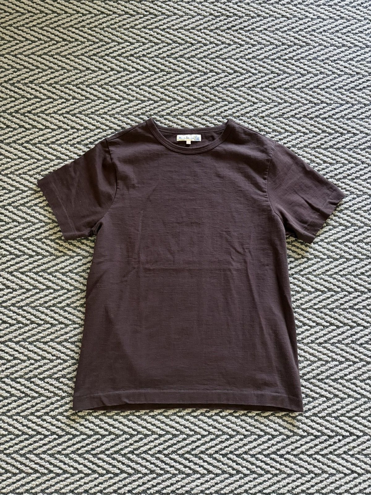 Merz b. Schwanen 215 Loopwheeled Classic Crew Brown