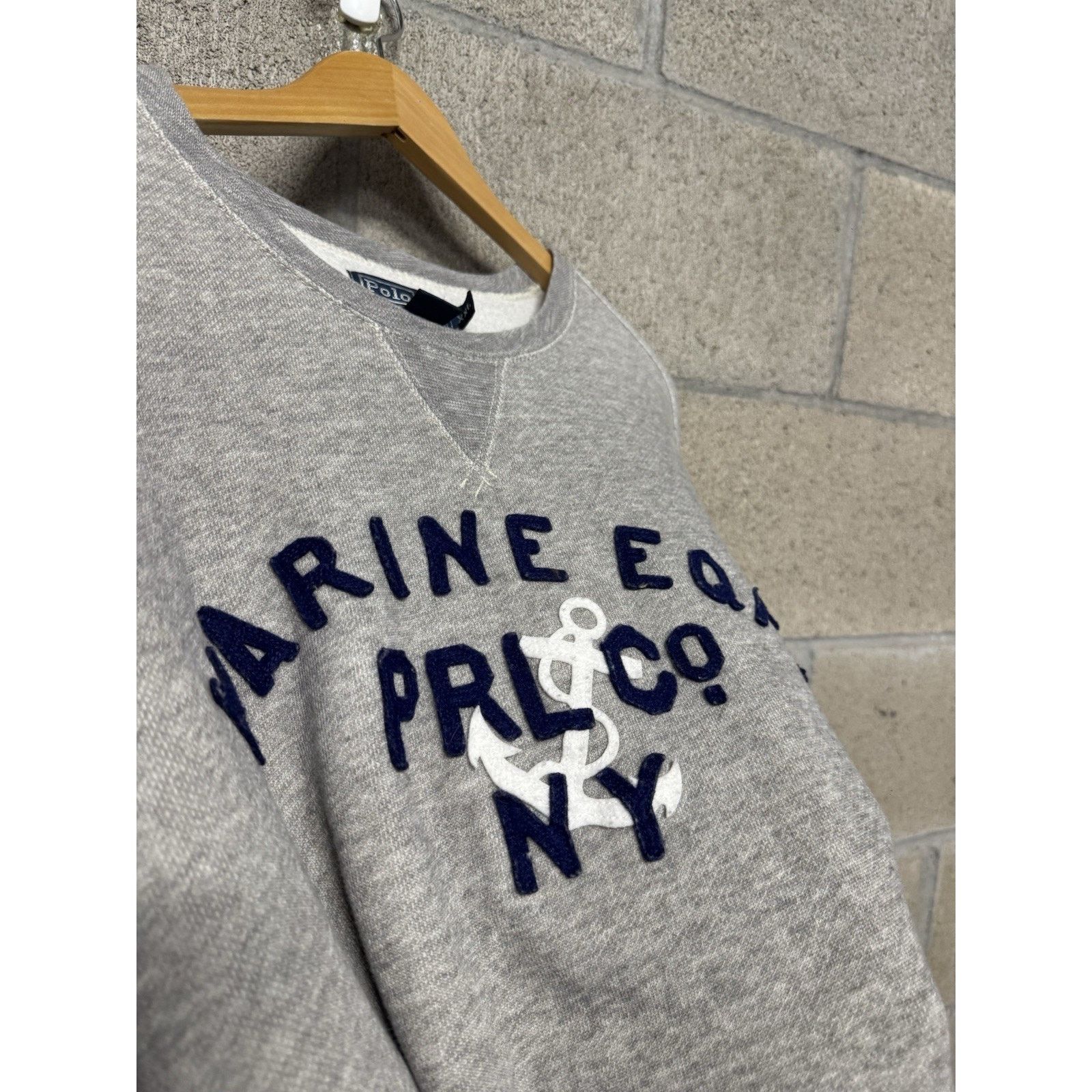 Ralph Lauren Polo Ralph Lauren Navy Marine Equip NY Embroidery Sweater Size US XXL / EU 58 / 5 - 6 Thumbnail