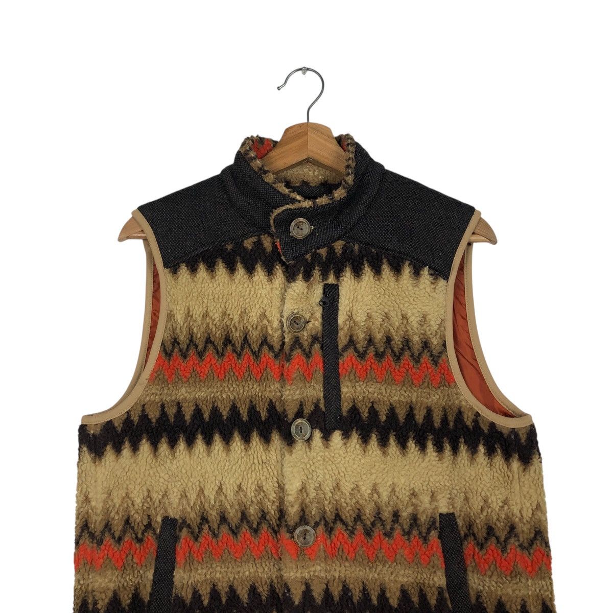 Japanese Brand 📌Vintage Vest Navajo Native Design Neo Fleece Issey Miyake Size US L / EU 52-54 / 3 - 4 Thumbnail