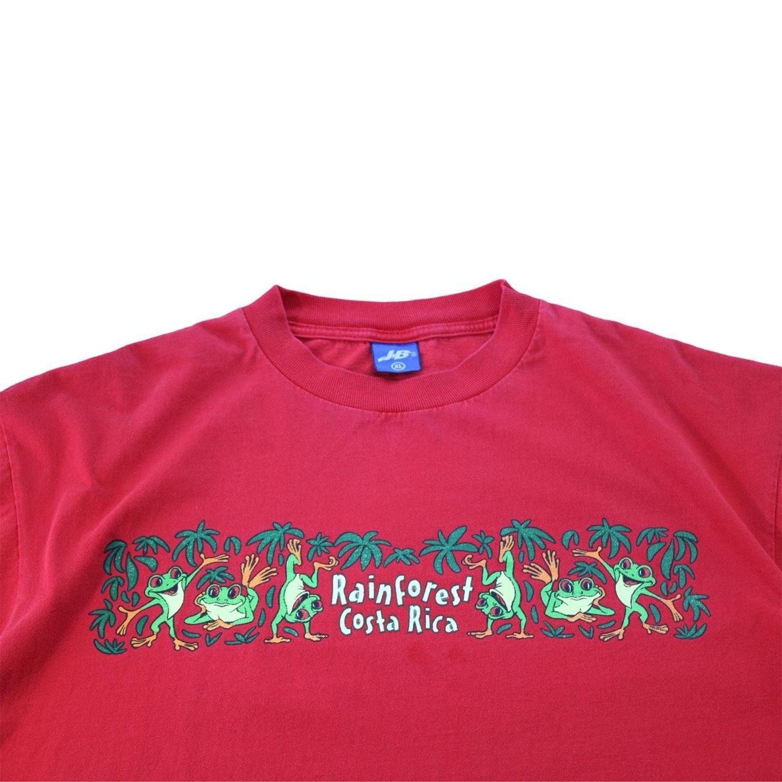 Vintage Vintage 90's Red Rainforest Cafe Graphic Tee Size US XL / EU 56 / 4 - 2 Thumbnail
