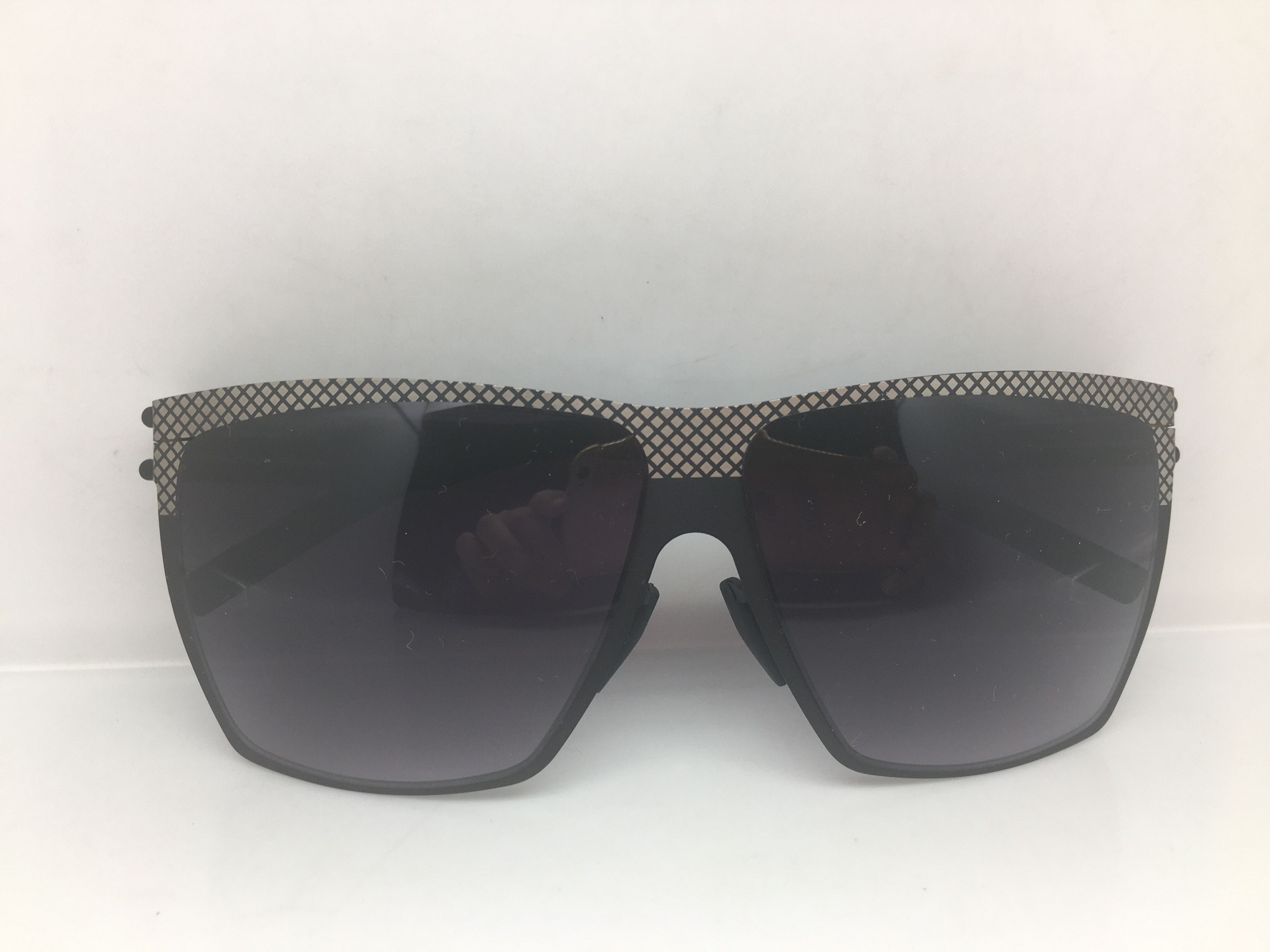 Other Matte Black Alloy Oversize Sunglasses Frame Size ONE SIZE - 5 Thumbnail