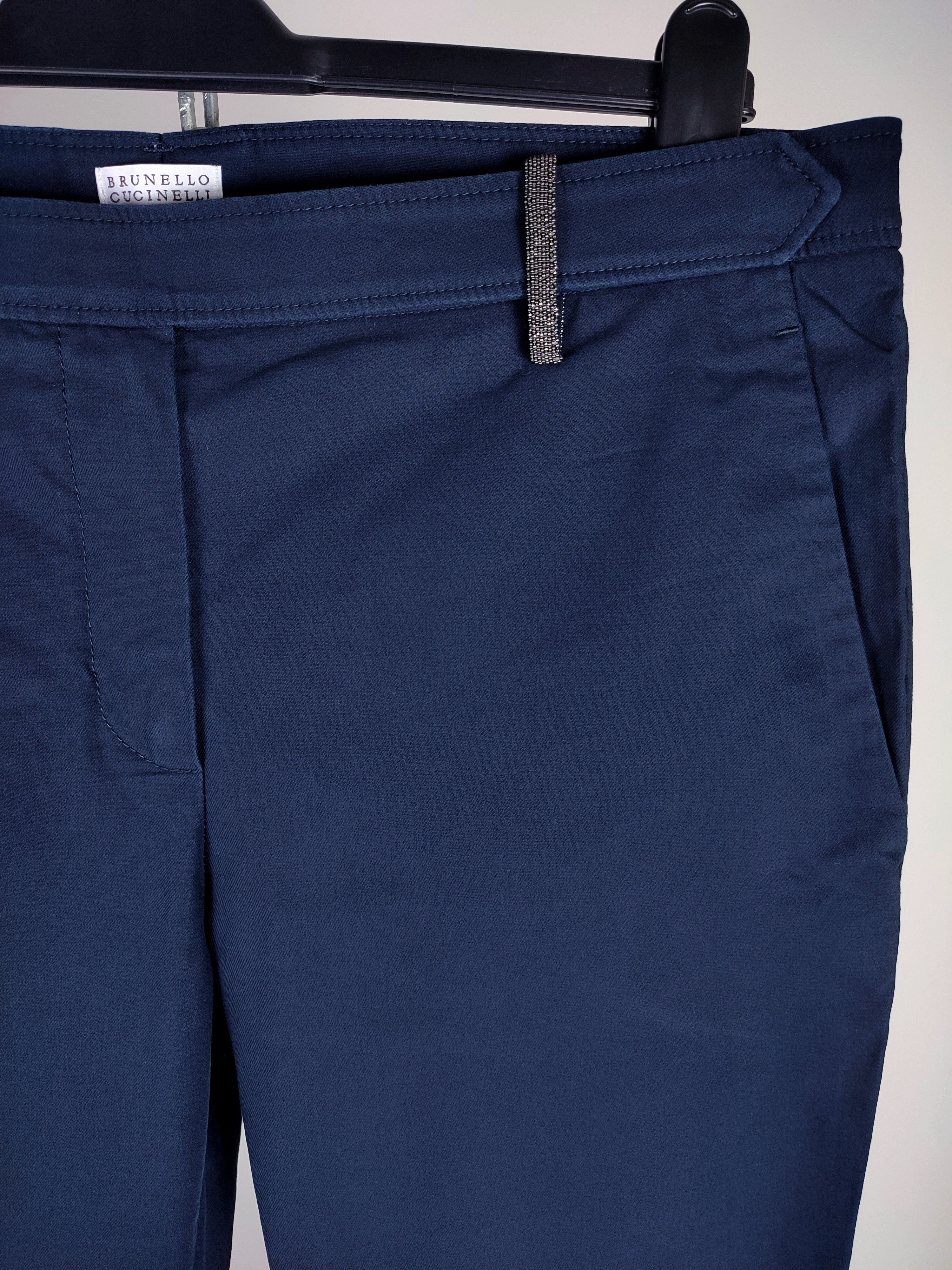 Brunello Cucinelli Brunello Cucinelli Monolithic Chain Casual Pants Size 32" / US 10 / IT 46 - 1 Thumbnail