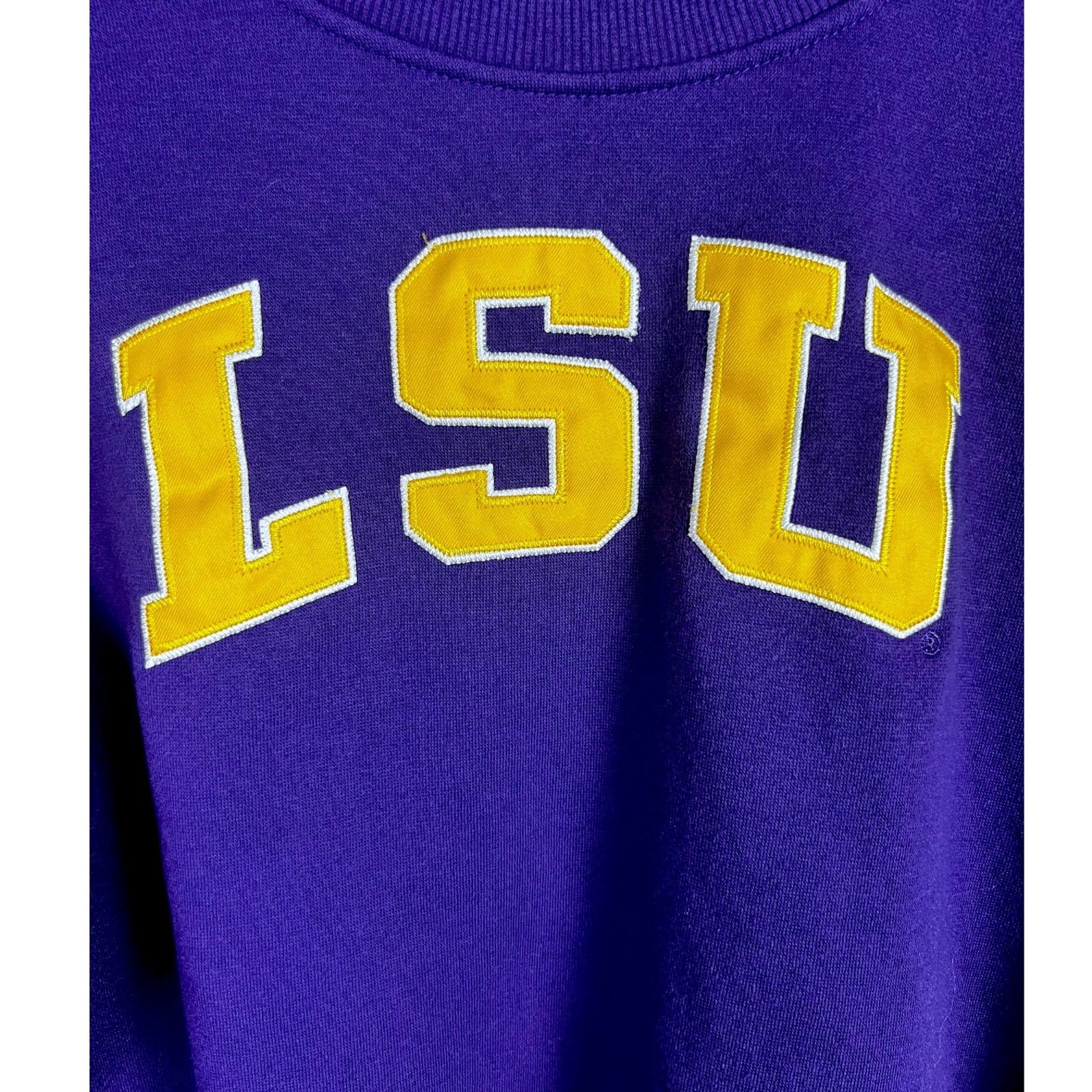 Colosseum Athletics LSU Louisiana State University Womens XL Crewneck Sweatshirt Size US XL / EU 56 / 4 - 3 Thumbnail