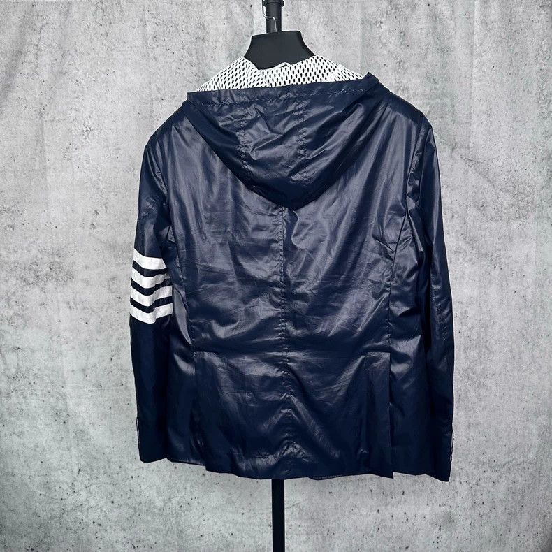 Thom Browne Thom Browne Blue and green raincoat Size US S / EU 44-46 / 1 - 2 Thumbnail