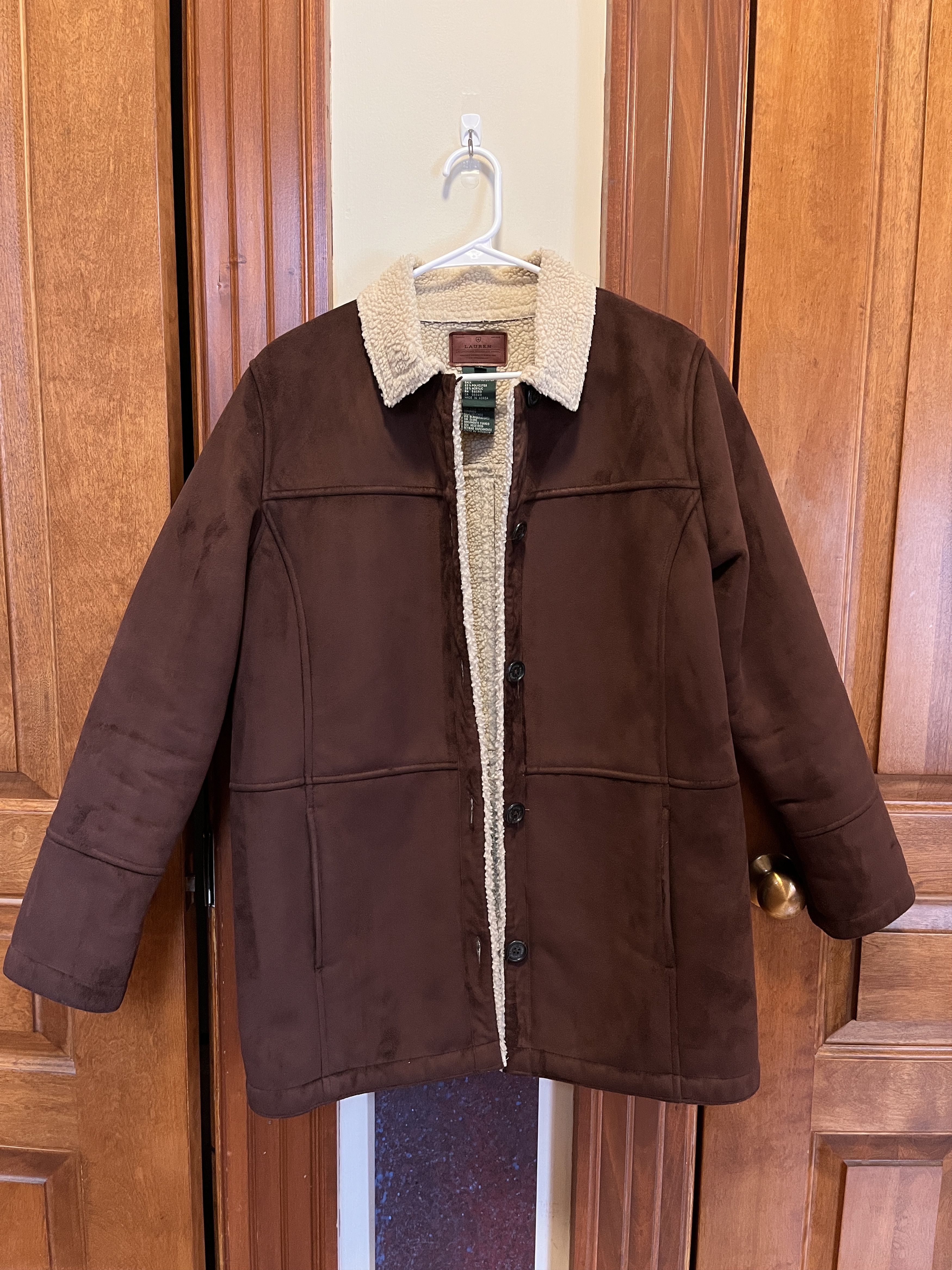 Lauren Ralph Lauren Lauren Ralph Lauren Dry Goods Suede/Sherpa Coat Size M / US 6-8 / IT 42-44 - 1 Thumbnail