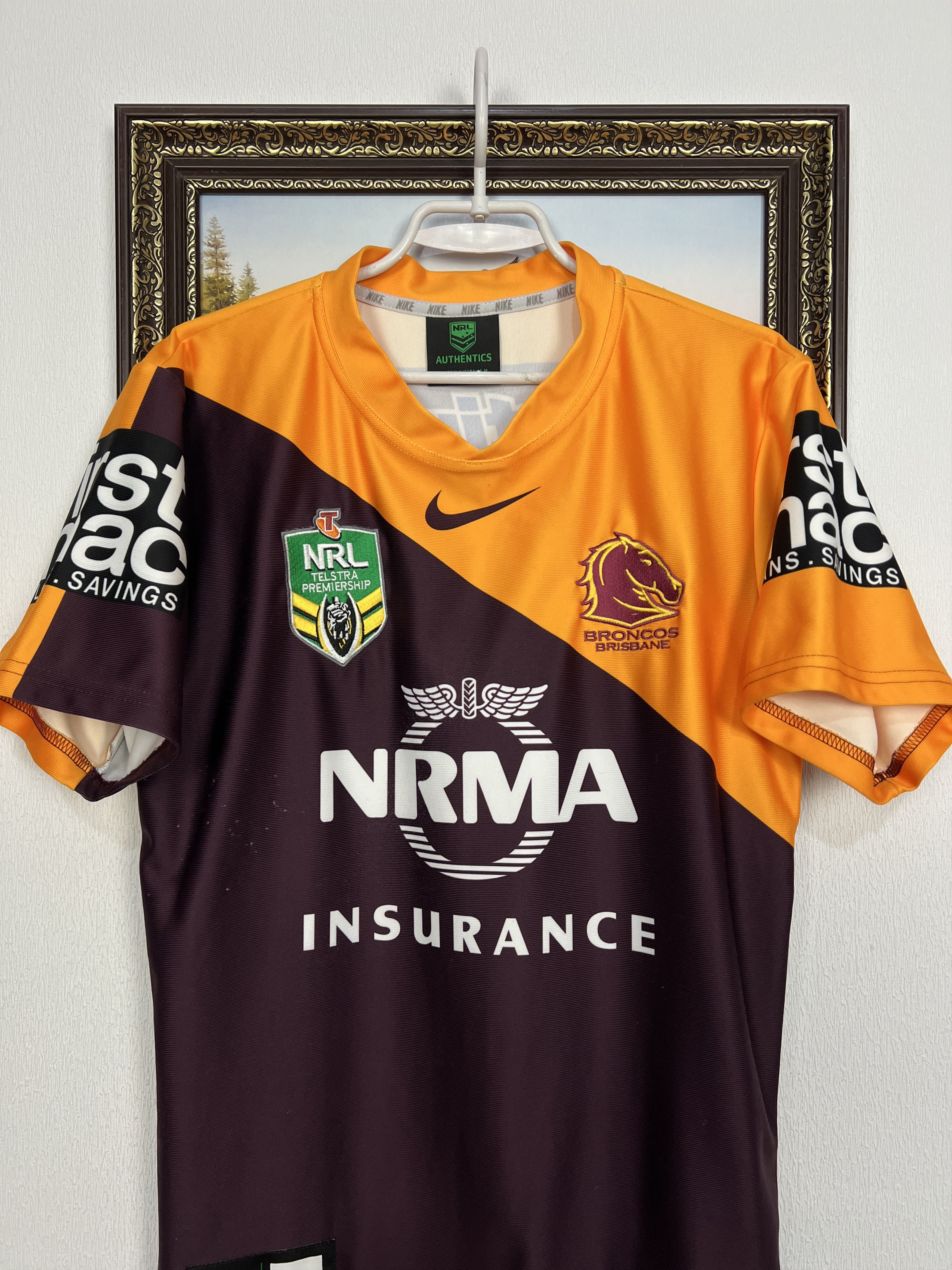 Nike Broncos Brisbane Rugby Home 2004 Shirt Jersey NRL Rare Size US M / EU 48-50 / 2 - 2 Thumbnail