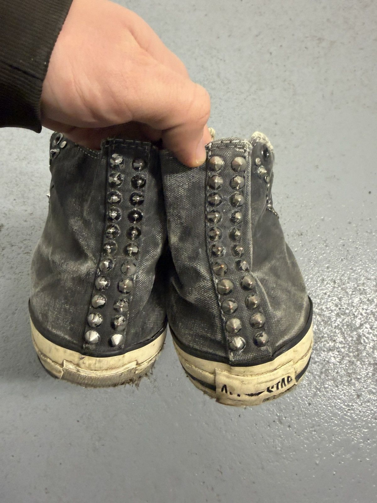Converse × John Varvatos John Varvatos x Convers Metal Rivets Sneakers Size US 13 / EU 46 - 2 Thumbnail
