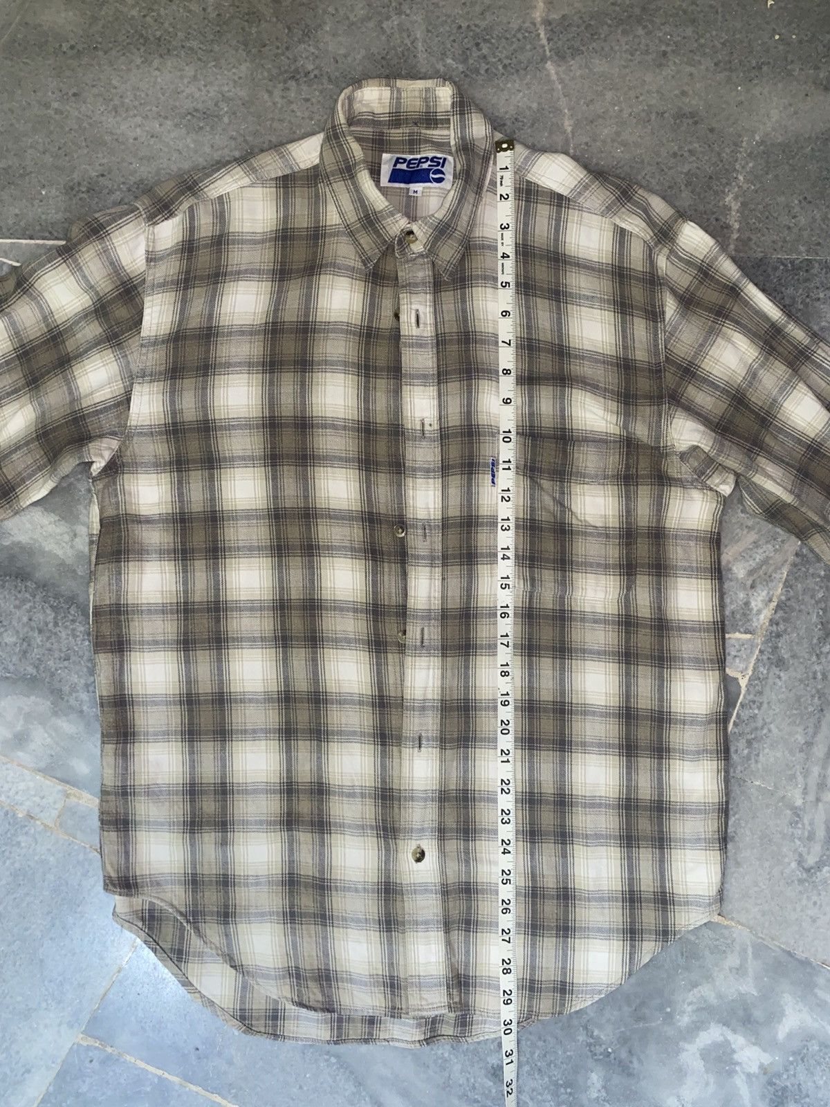 Flannel × Pepsi × Vintage 90s Vintage Pepsi Flannel Size US M / EU 48-50 / 2 - 4 Thumbnail