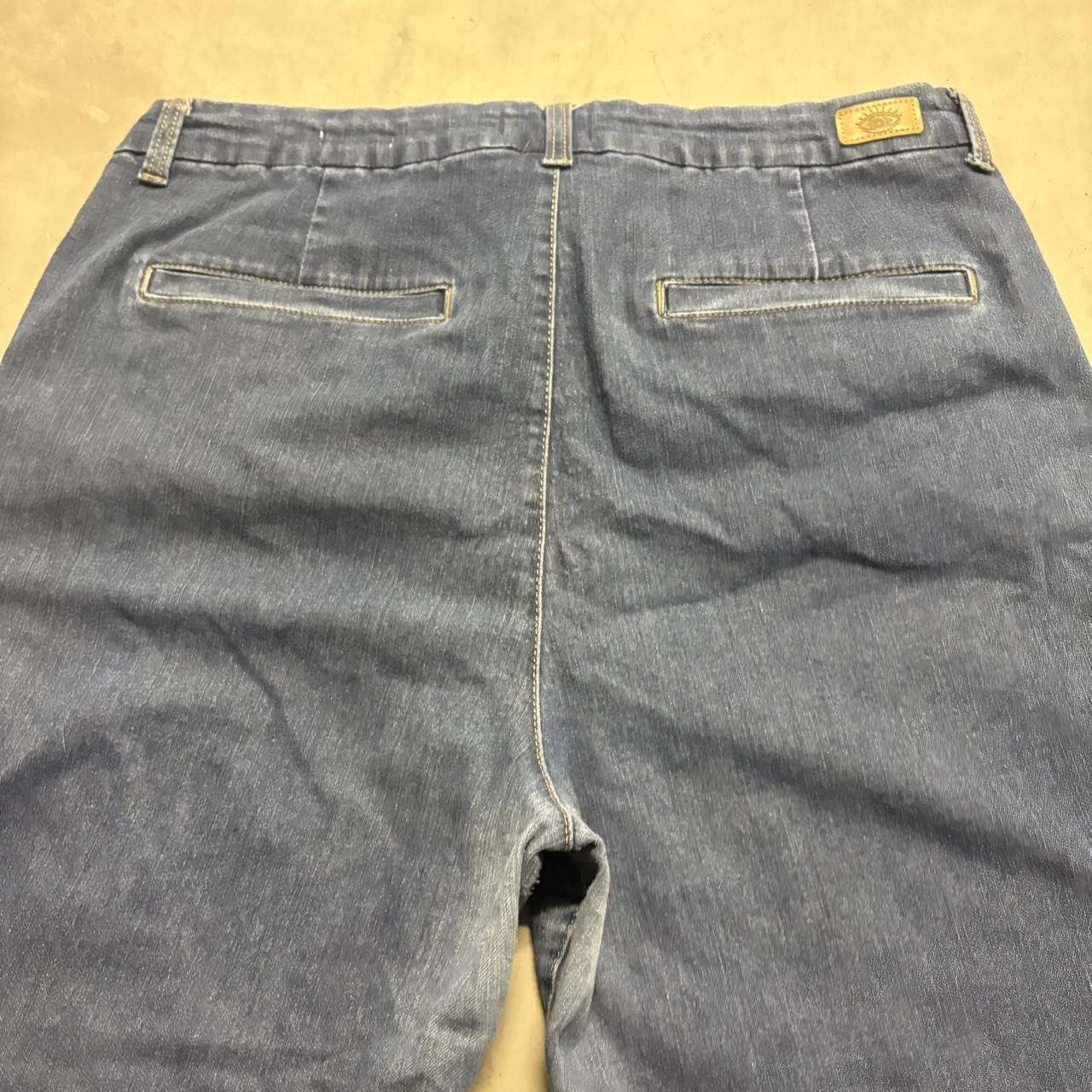 Vintage Crazy Vintage Y2K/2000s Baggy Flared Wideleg Sofia Vergara Dark Wash Denim Jeans! Size US 38 / EU 54 - 6 Thumbnail