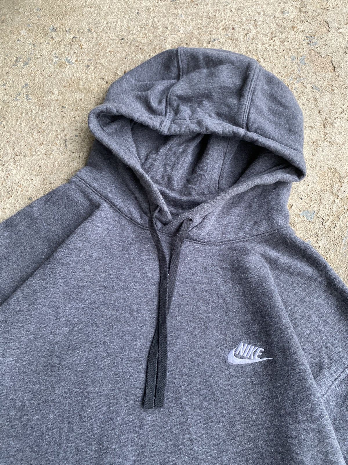 Nike × Vintage Vintage Y2K Nike Grey Hoodie Sweatshirt Size US XL / EU 56 / 4 - 3 Thumbnail