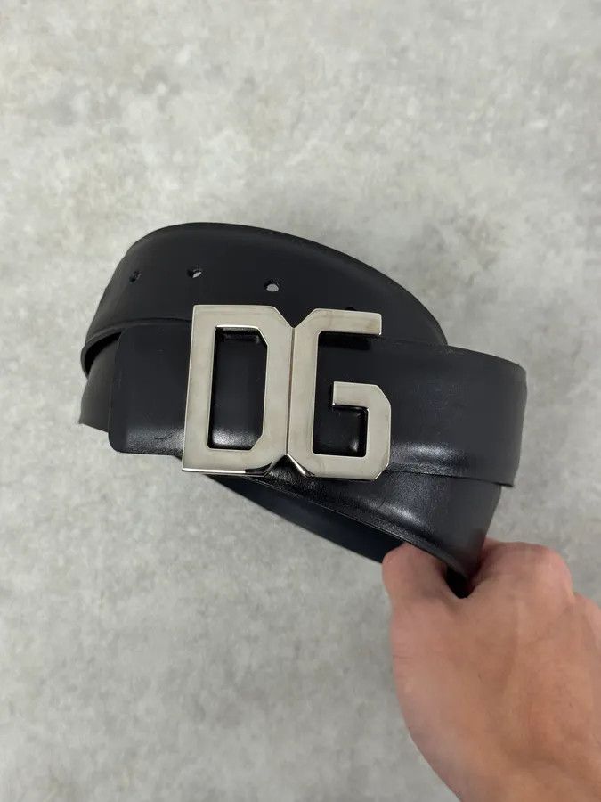 Dolce & Gabbana AW2005 Dolce & Gabbana DG Logo Buckle Black Leather Belt Size ONE SIZE - 4 Thumbnail