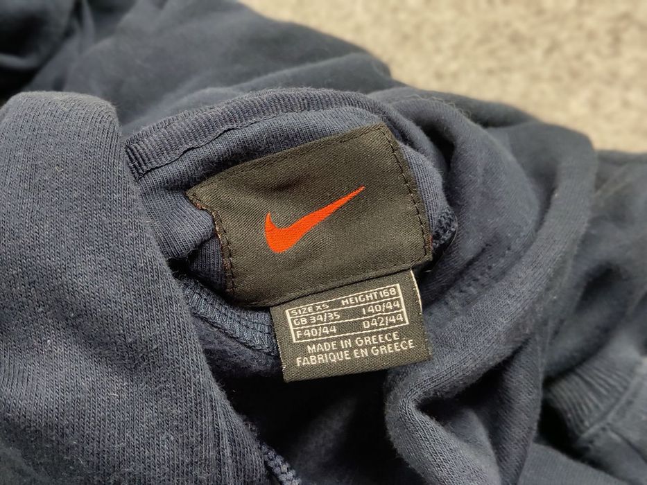 Nike Vintage 90's Nike Dark Blue Logo Baggy Hoodie | Grailed