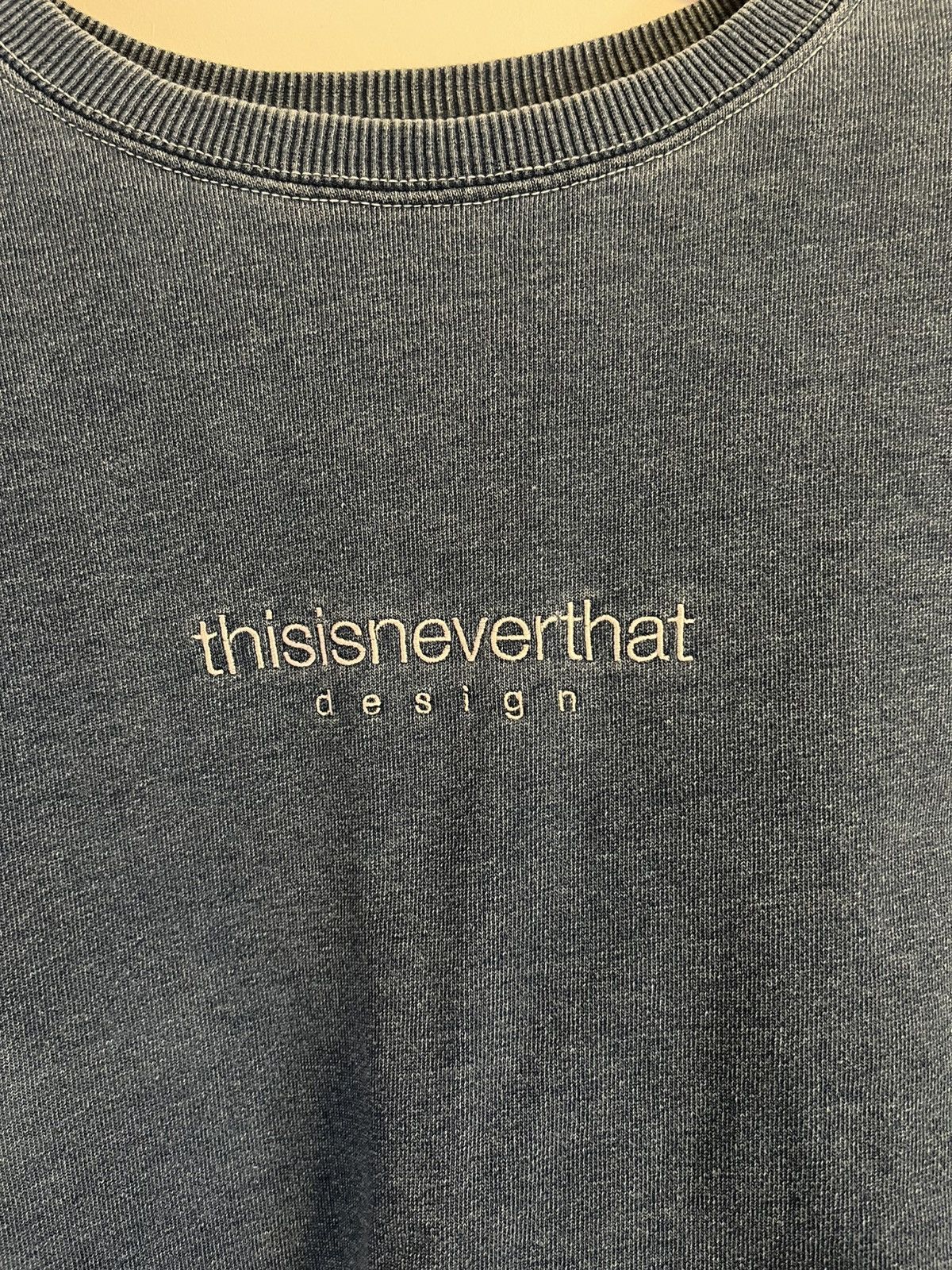 thisisneverthat Thisisneverthat Dyed Crewneck Sweatshirt Mid Blue Size US M / EU 48-50 / 2 - 4 Thumbnail
