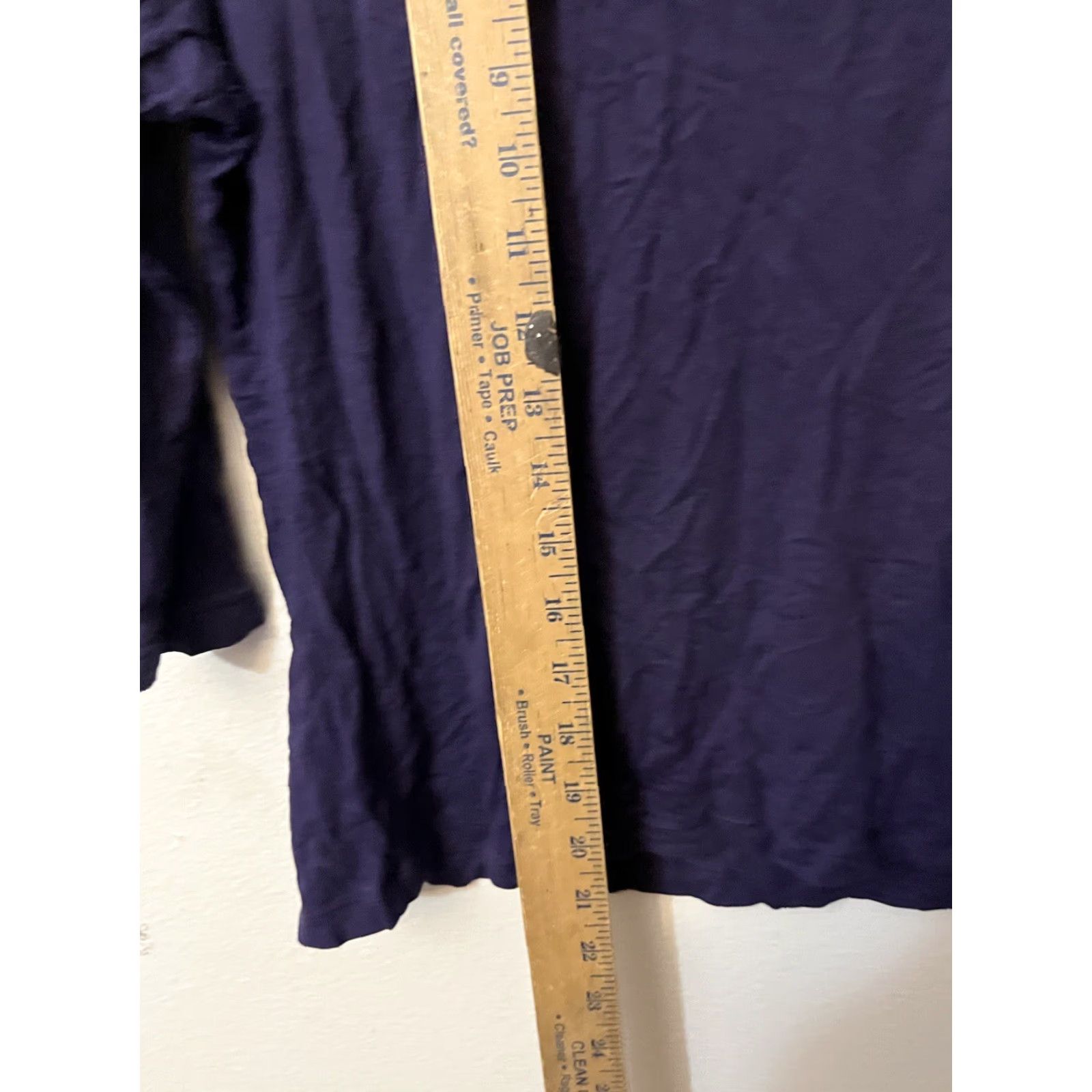 Talbots Talbots Shirt Women’s Medium Purple Round Neck 3/4 Sleeve Solid Tee Top Womens Size M / US 6-8 / IT 42-44 - 4 Thumbnail