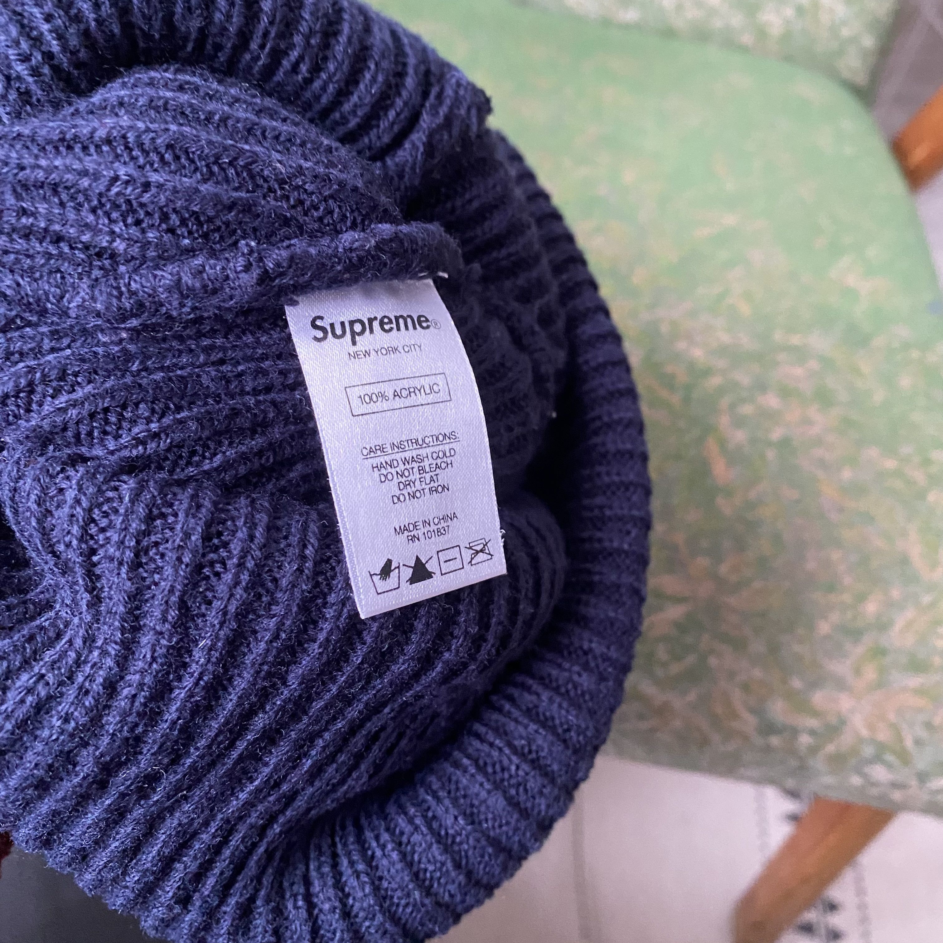 Supreme Supreme Cuff Logo Beanie Hat winter FW 18 Size ONE SIZE - 5 Thumbnail