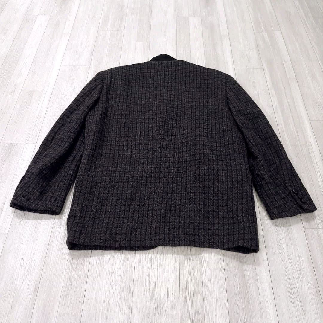 Comme des Garcons 80s COMME DES GARÇONS HOMME Tweed Wool Coat Jacket Size US M / EU 48-50 / 2 - 20 Thumbnail