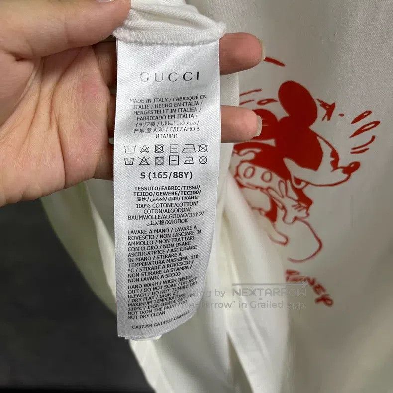 Gucci Gucci White Disney Mickey Print Retro Short Sleeve Size S / US 4 / IT 40 - 4 Thumbnail