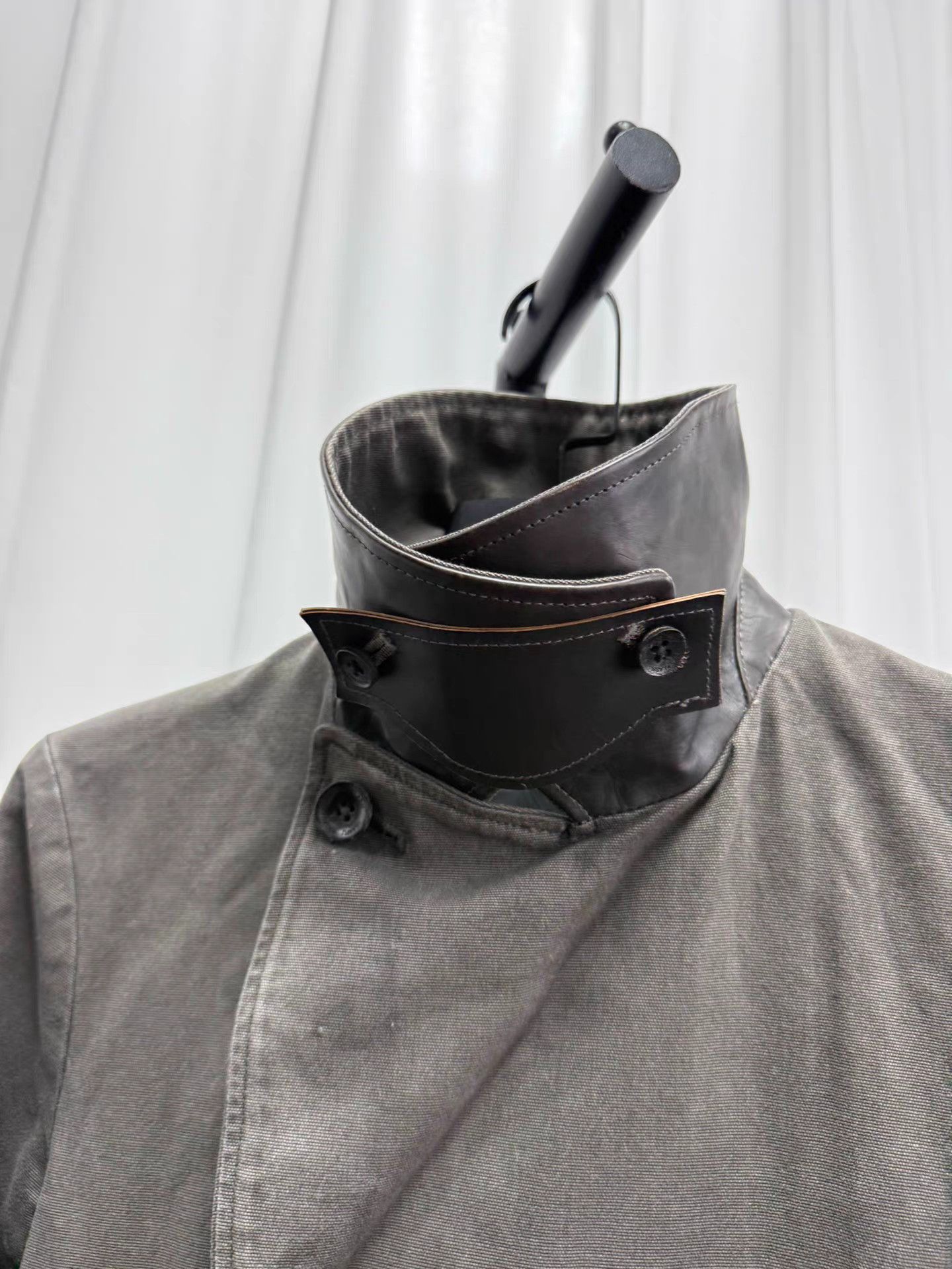 Isamu Katayama Backlash Backlash Panel Leather Washed Jacket K20 Size US S / EU 44-46 / 1 - 3 Thumbnail