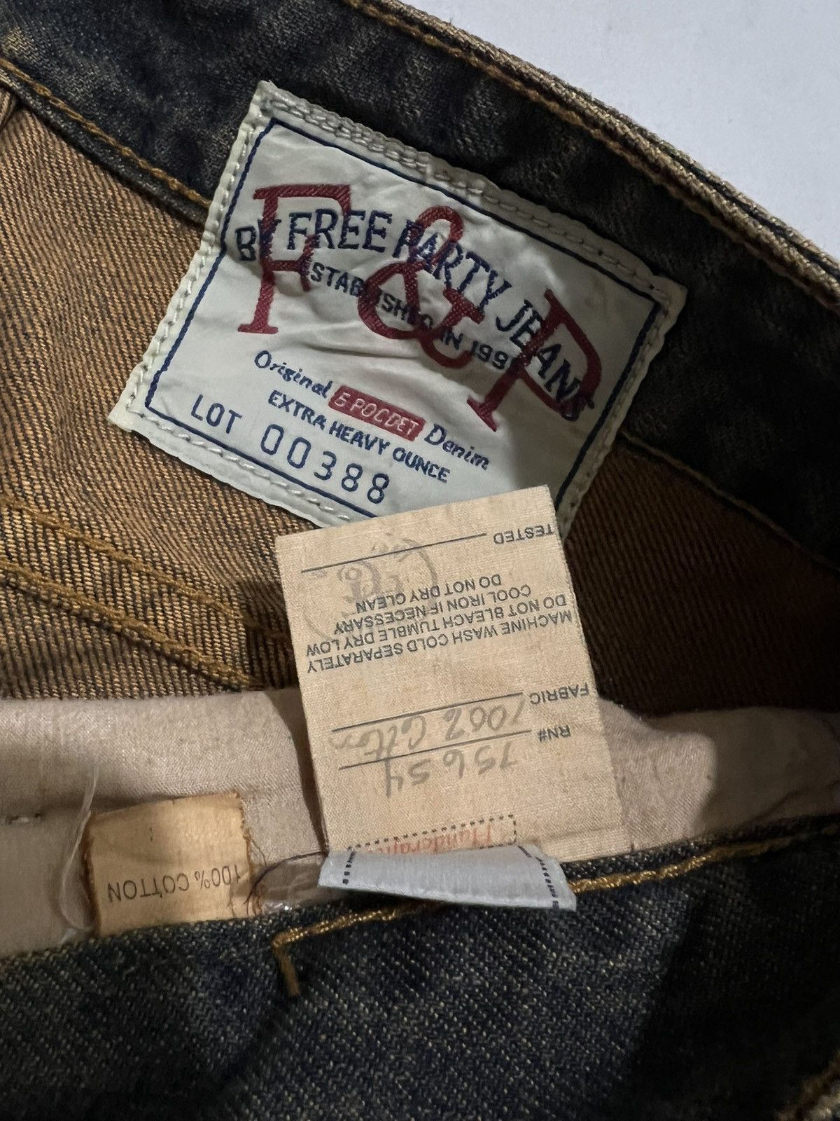 If Six Was Nine × Japanese Brand × Le Grande Bleu (L.G.B.) Vtg F&P jeans mudwash distressed Denim pants Size US 30 / EU 46 - 8 Thumbnail