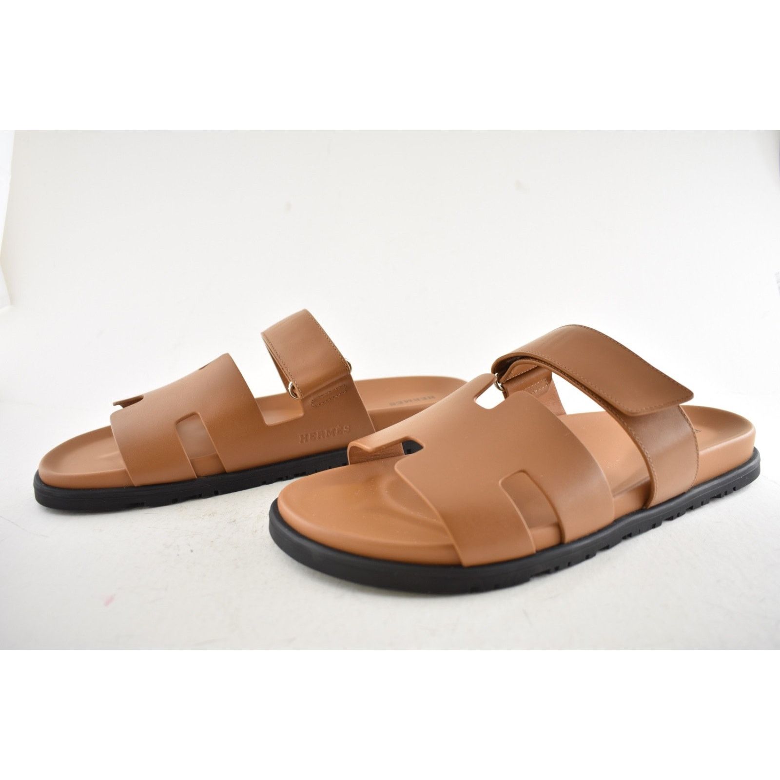 Hermes Hermes Chypre Sandal Mens Naturel Leather H Logo Flat 45 12 Size US 12 / EU 45 - 11 Thumbnail